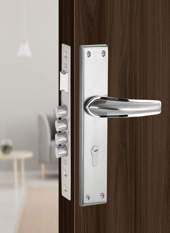 Link Infynia Mortise Lock |for Main & Internal Door in Home/Office/Hotel | 10 Inches Heavy Duty Handle Set with One Side Key Access, 3 Keys |SS Finish|2 Years Warranty - Image 1